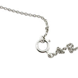 14K White Gold Aquamarine and Diamond Pendant