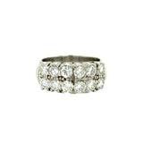 14K White Gold Diamond Band
