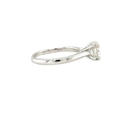 14K White Gold Diamond Engagement Ring