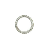 14K White Gold Diamond Eternity Band with Single Cut Diamonds and