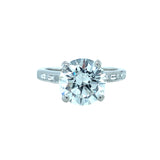 14K White Gold Engagement Ring