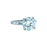 14K White Gold Engagement Ring