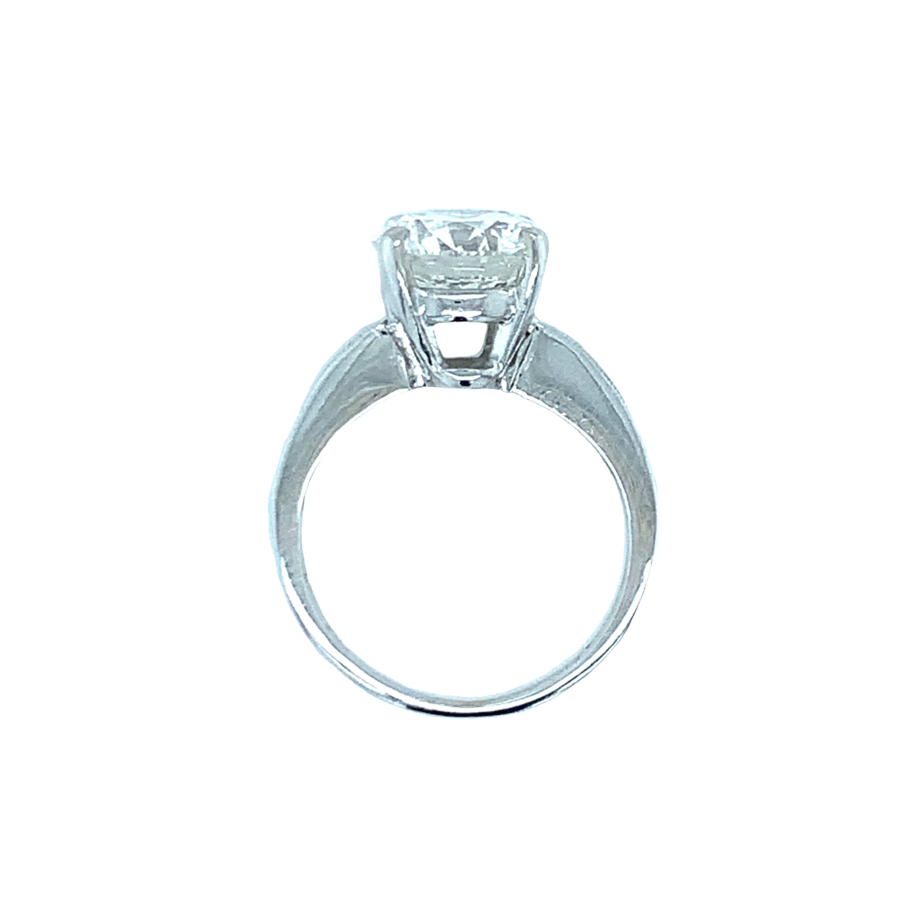 14K White Gold Engagement Ring