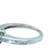 14K White Gold Engagement Ring