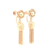 14K Yellow Gold Dangling Earrings
