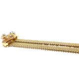 14K Yellow Gold Diamond Buckle Bracelet