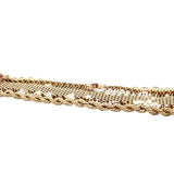 14K Yellow Gold Garnet Bracelet