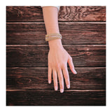 14K Yellow Gold Garnet Bracelet