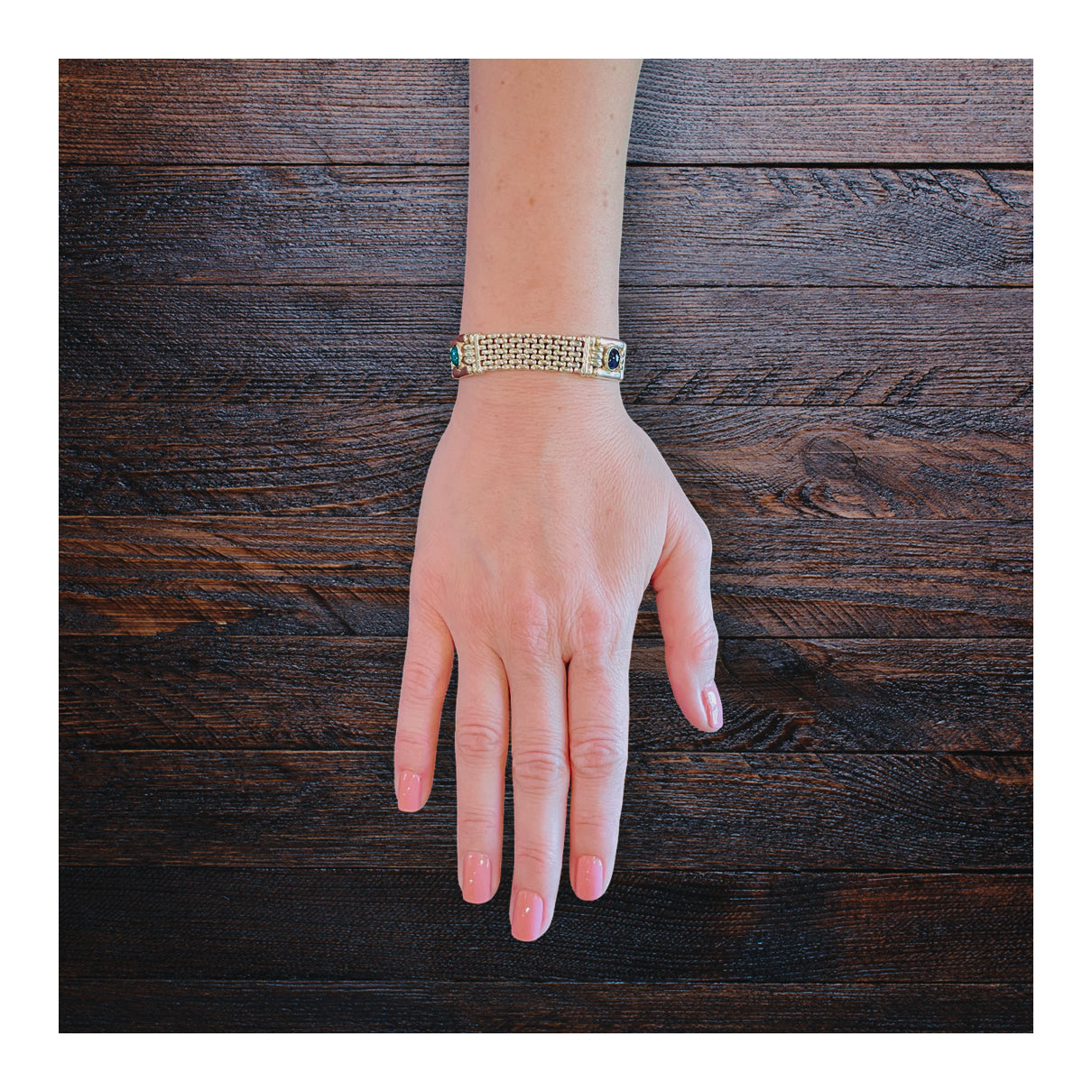 14K Yellow Gold Multi-Gem Bracelet