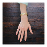 14k Yellow Gold Bangle Bracelet, circa 1970s