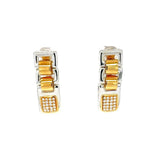 18K Gold Diamond Dangle Earrings