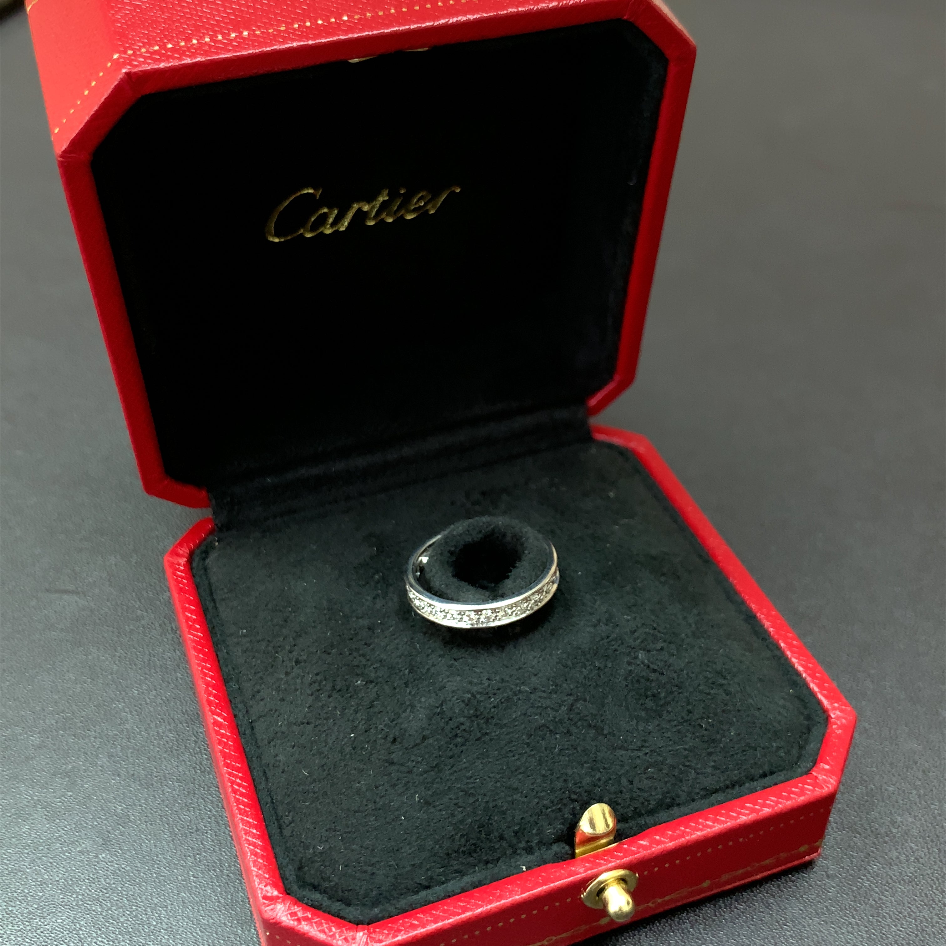 18K White Gold Diamond Eternity Band by Cartier