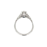Art Deco Diamond Solitaire White Gold Ring