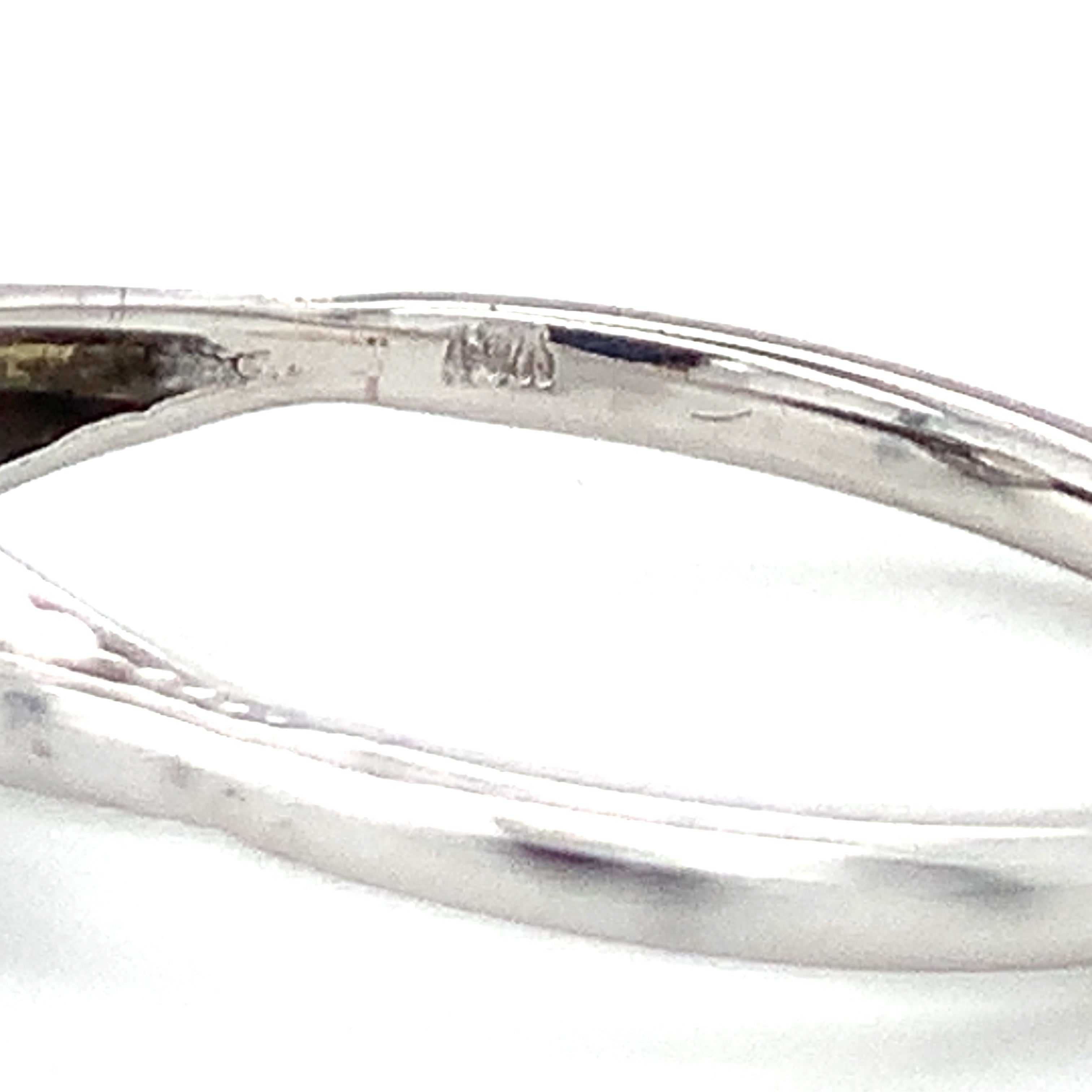 Art Deco Diamond Solitaire White Gold Ring