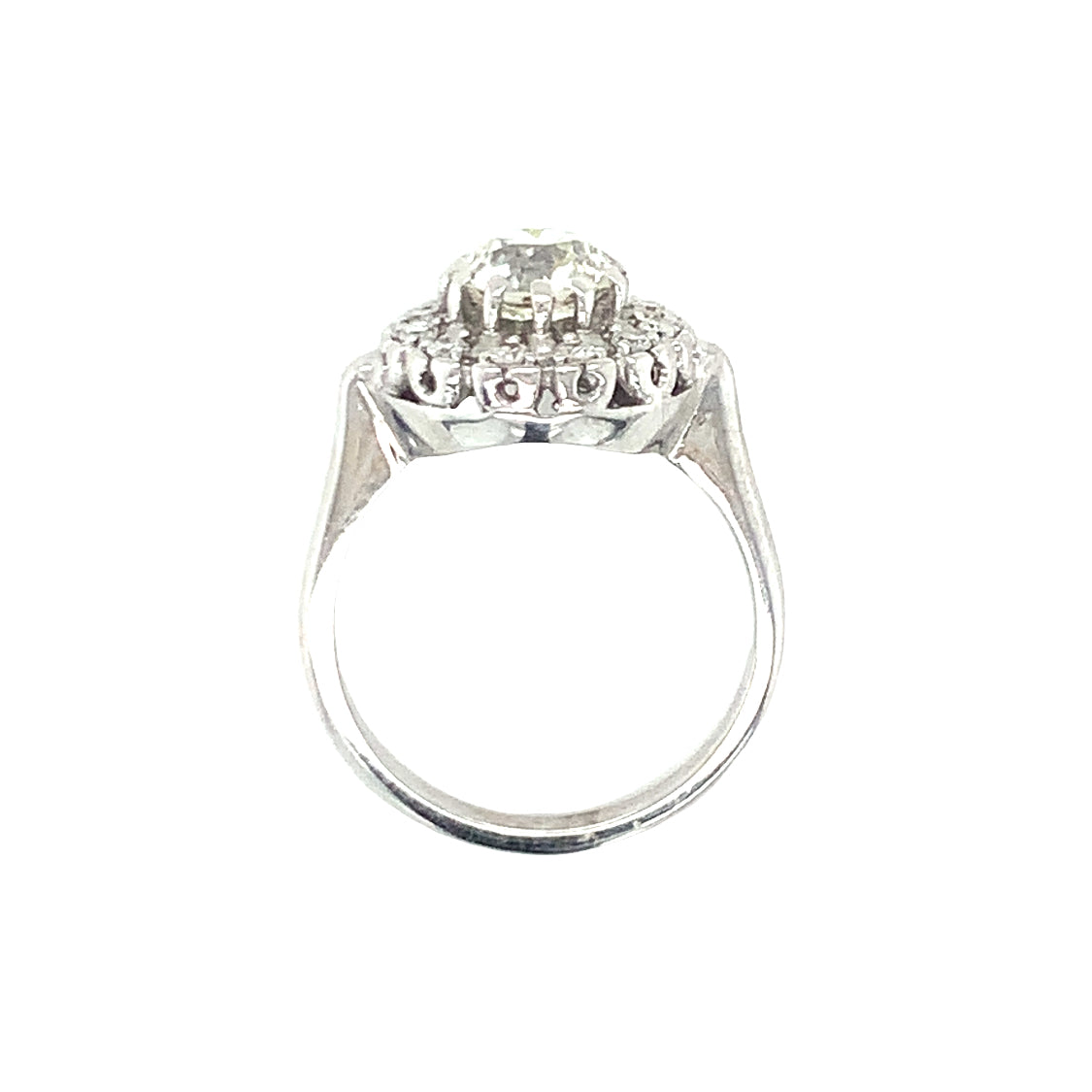 Art Deco Diamond Solitaire White Gold Ring