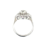 Art Deco Diamond Solitaire White Gold Ring