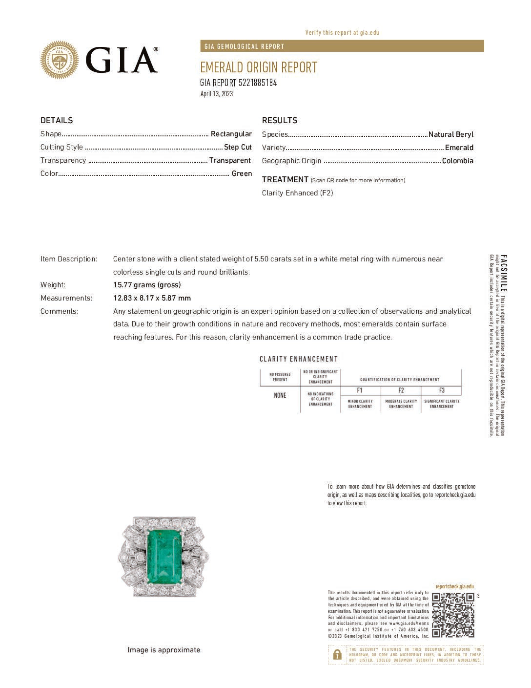 Art Deco Emerald and Diamond Platinum Ring