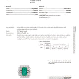 Art Deco Emerald and Diamond Platinum Ring