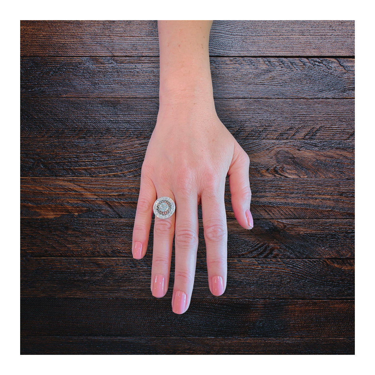 Art Deco Platinum Diamond Ring