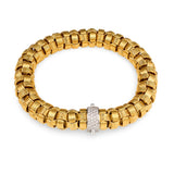 Diamond 18k Yellow Gold Bracelet by Roberto Coin