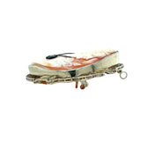 14K WHITE AND YELLOW GOLD CAMEO BROOCH
