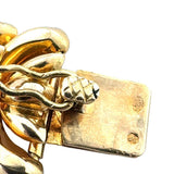 Scallop Link 18K Yellow Gold Bracelet, circa 1960s