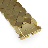 Chevron Link Bracelet in 14k Yellow Gold, circa 1940s