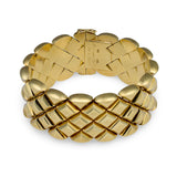 Chevron Link Bracelet in 14k Yellow Gold, circa 1940s