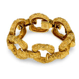 Open Link 14k Yellow Gold Bracelet by “La Triomphe”, circa 1960s