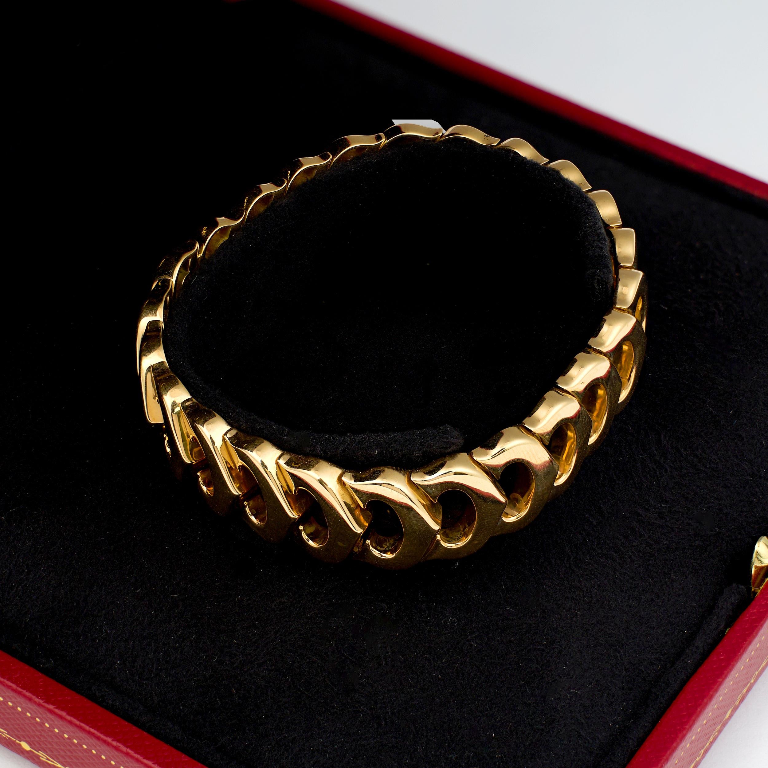 18K Yellow Gold Link Bracelet by Cartier