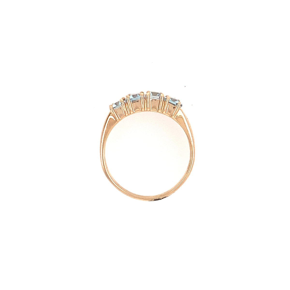 Blue Topaz 14K Yellow Gold Ring, Circa 1970s