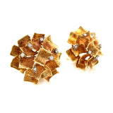 Diamond 18K Yellow Gold Earclips
