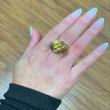 Diamond 18K Yellow Gold Knot Ring