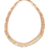 Diamond 18k Yellow Gold Collar Necklace, circa 1970s