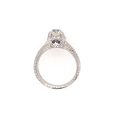Diamond Engagement Platinum Ring