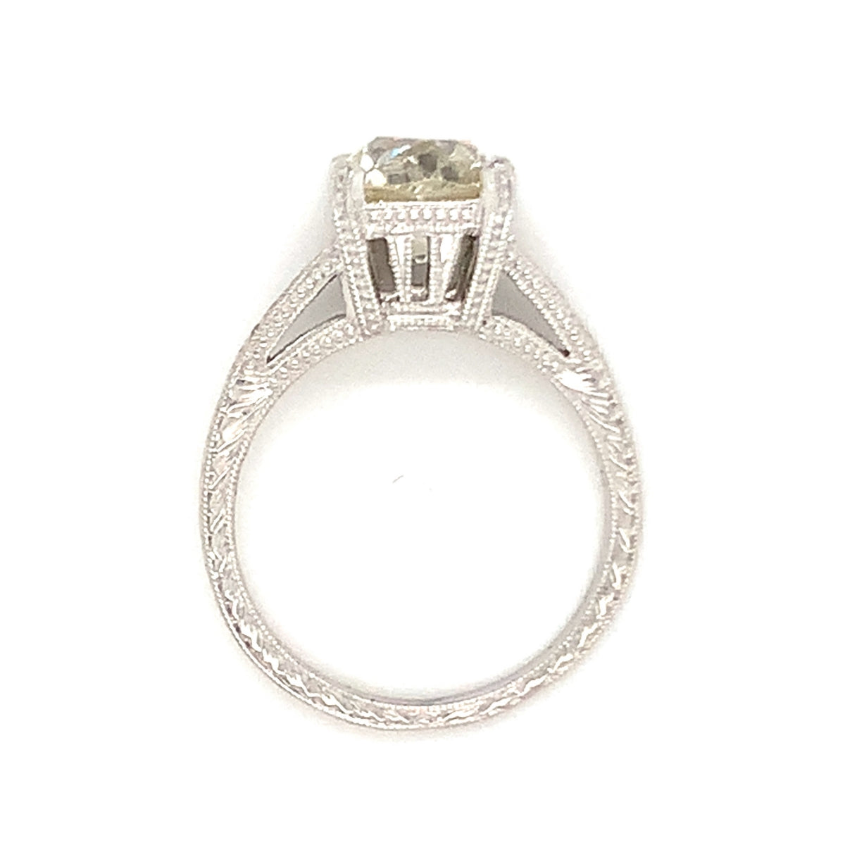 Diamond Engagement Platinum Ring