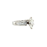 Diamond Engagement Ring in 14k White Gold