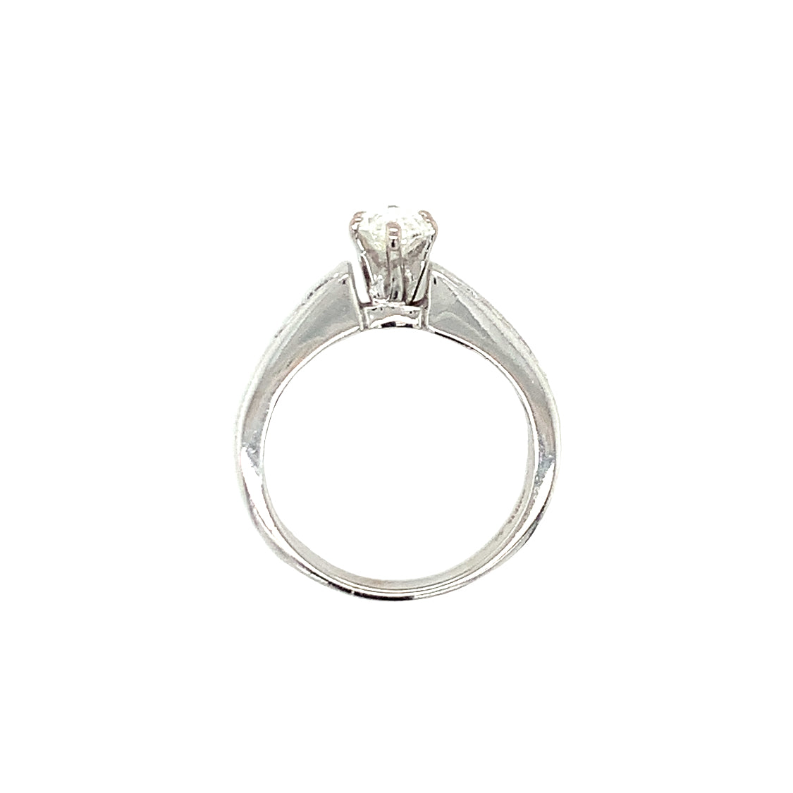 Diamond Engagement Ring in 14k White Gold
