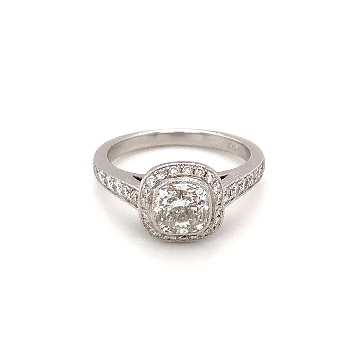 Diamond Engagement Ring in 18K White Gold