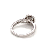 Diamond Engagement Ring in 18K White Gold