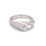 Diamond Engagement Ring in Platinum, circa 1980s
