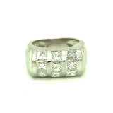 Diamond Platinum Band Ring