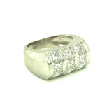 Diamond Platinum Band Ring