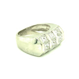 Diamond Platinum Band Ring