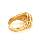 Diamond Solitaire 18 Karat Yellow Gold Ring, circa 1980s