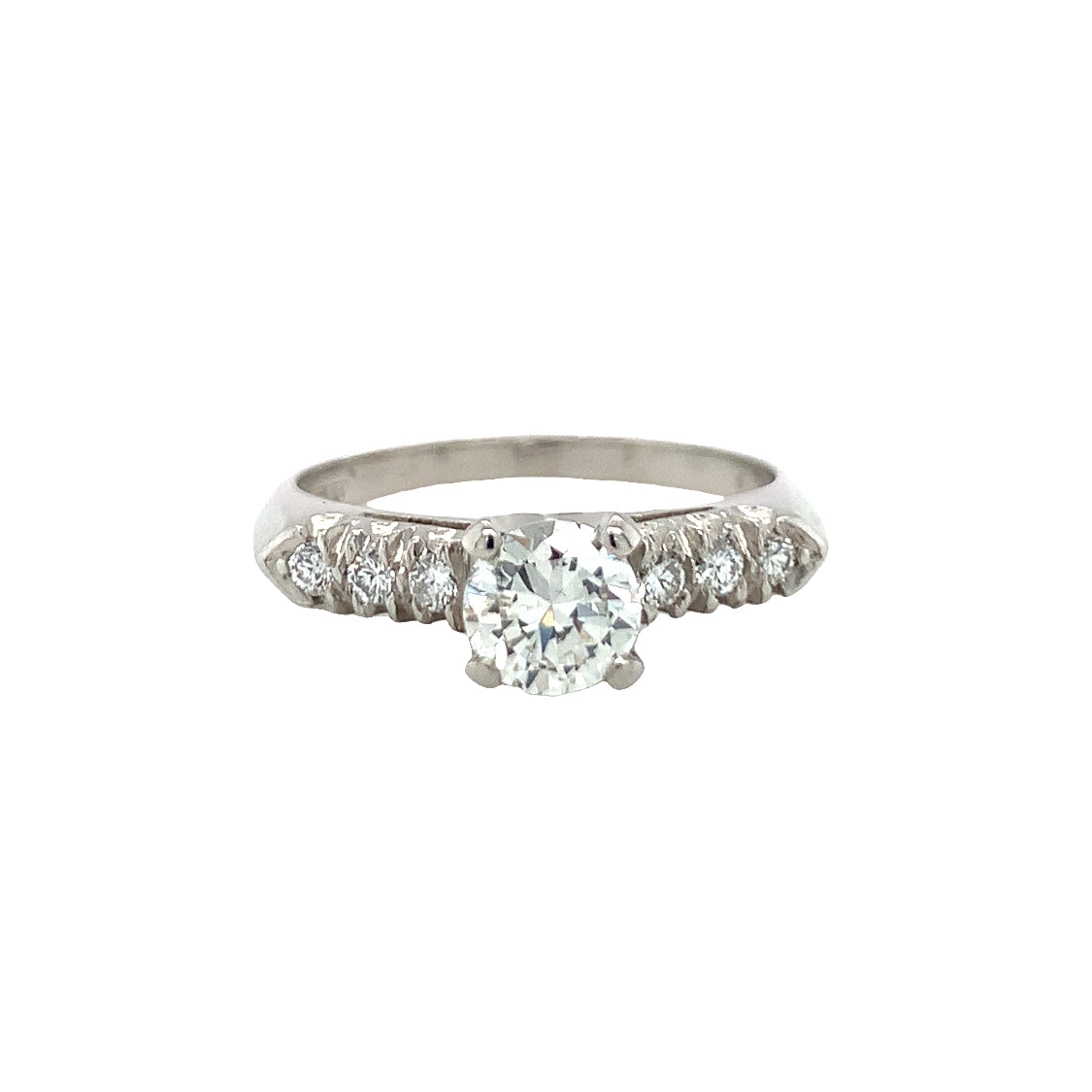 Diamond Solitaire Platinum Engagement Ring