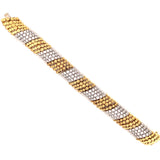 Diamond Two-Tone Gold Bracelet, circa 1960s