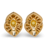 Doppio Cuore 18k Yellow Gold Earclips by Bvlgari, circa 1980s