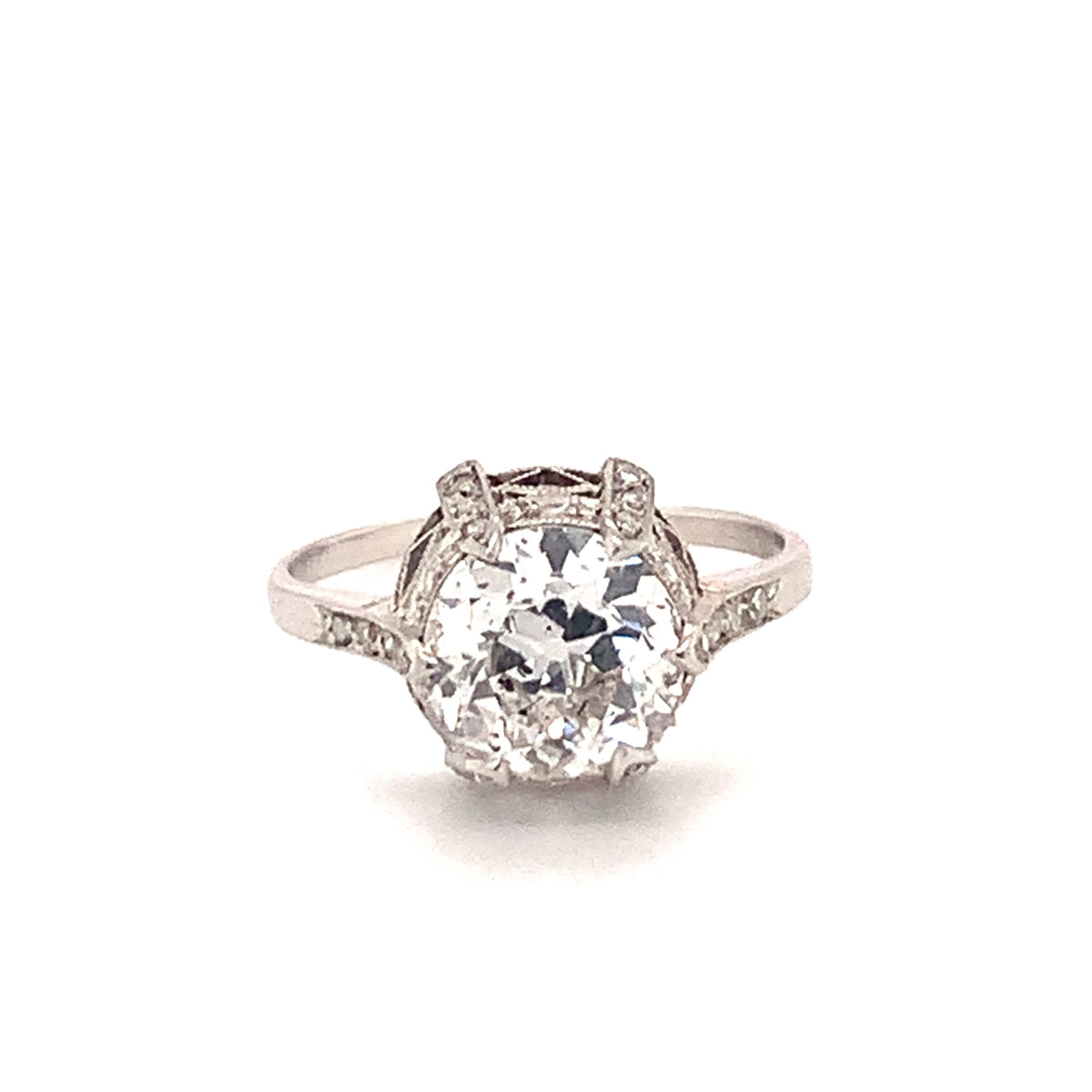 Edwardian Diamond Engagement Ring in Platinum, circa 1910
