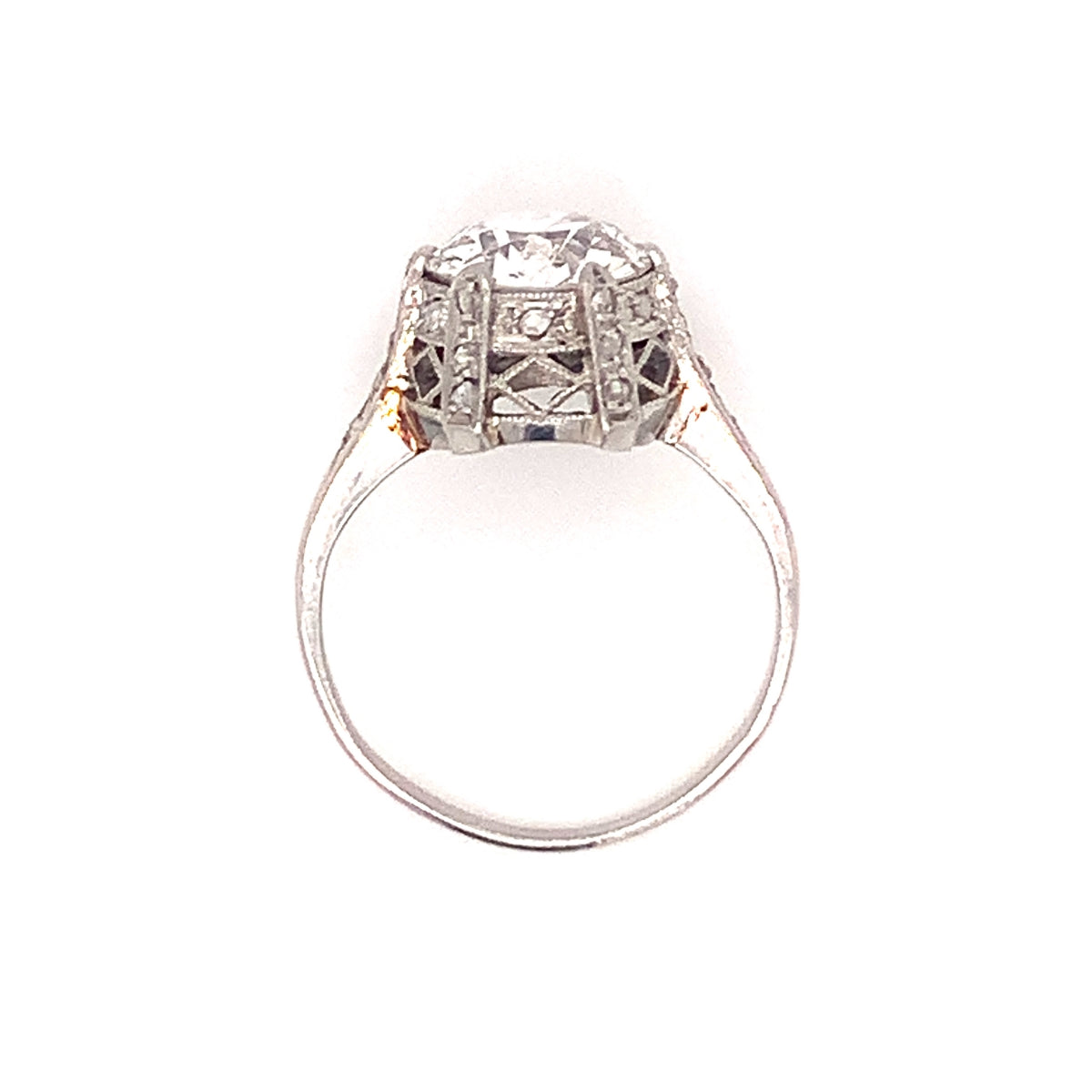 Edwardian Diamond Engagement Ring in Platinum, circa 1910